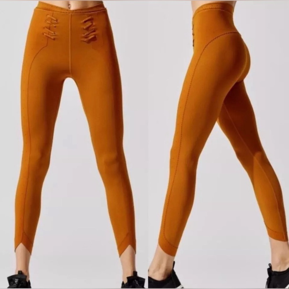 Nike Leggings Pants Women’s Large  Orange Burnt Sienna Boutique Training BV5759